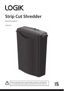 Bruksanvisning Logik LSTRCUT25 Dokumentförstörare