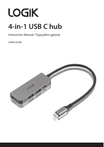 Bruksanvisning Logik L4IN1CA25K USB-hub