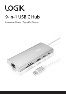 Bruksanvisning Logik L9IN1A25K USB-hub