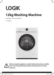 Bruksanvisning Logik L1214WMB25 Tvättmaskin