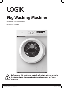Bruksanvisning Logik L914WMB25 Tvättmaskin