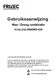 Mode d’emploi Frilec KOBLENZ8806WD-030 Lave-linge
