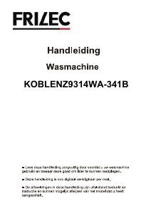 Mode d’emploi Frilec KOBLENZ9314WA-341B Lave-linge