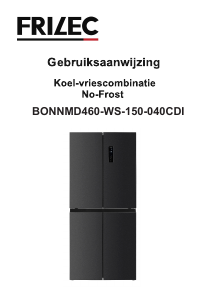 Manual Frilec BONNMD460-WS-150-040CDI Fridge-Freezer