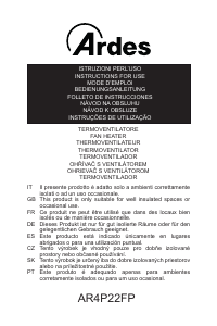 Manuál Ardes AR4P22FP Topení