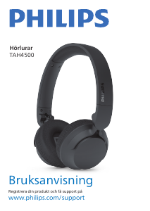 Bruksanvisning Philips TAH4500LB Hörlurar