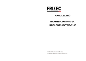 Mode d’emploi Frilec KOBLENZ9884TWP-010C Sèche-linge