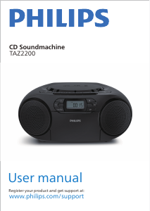 Bruksanvisning Philips TAZ2200 Stereoanläggning