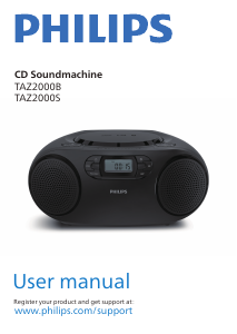 Bruksanvisning Philips TAZ2000B Stereoanläggning
