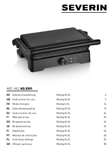 Mode d’emploi Severin KG 2391 Grill