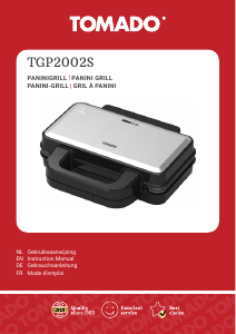 Handleiding Tomado TGP2002S Contactgrill