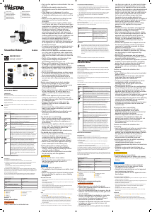 Manuale Tristar BL-4486 Frullatore