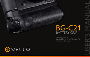 Bruksanvisning Vello BG-C21 Batterigrepp