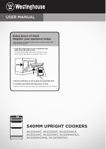 Manual Westinghouse WLG512WCNG Oven
