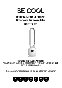 Manuale Be Cool BCDTF2601 Ventilatore