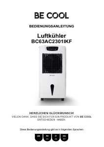 Manuale Be Cool BC63AC2301IKF Ventilatore