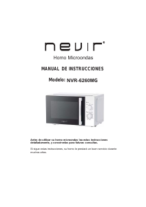 Manual Nevir NVR-6260MG Microwave