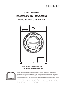 Manual de uso Nevir NVR-WMFL2071DINA-SD Lavadora