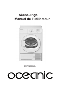 Mode d’emploi Oceanic OCEASLCE7W1 Sèche-linge
