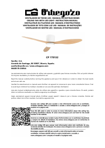 Manual Orbegozo CP 178132 Ventilador de teto