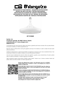 Manual Orbegozo CP 151025 Ventilador de teto