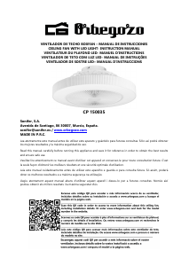 Manual Orbegozo CP 150035 Ventilador de teto