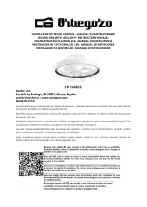 Manual Orbegozo CP 149035 Ventilador de teto