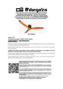 Manual Orbegozo CF 175132 Ventilador de teto