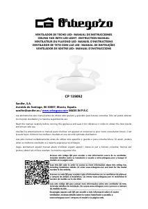 Manual Orbegozo CP 139092 Ventilador de teto