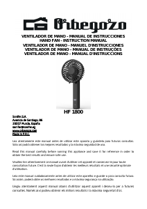 Mode d’emploi Orbegozo HF 1800 Ventilateur