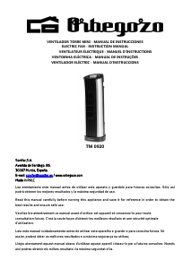 Mode d’emploi Orbegozo TM 0920 Ventilateur