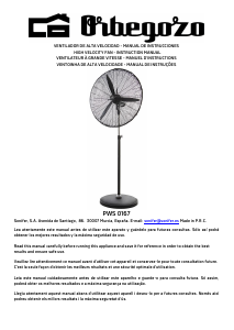 Mode d’emploi Orbegozo PWS 0167 Ventilateur