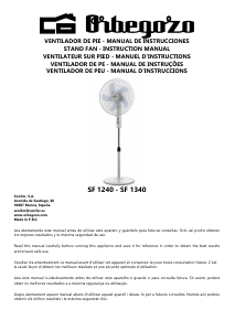 Manual Orbegozo SF 1340 Ventilador