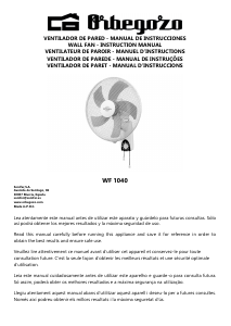 Mode d’emploi Orbegozo WF 1040 Ventilateur