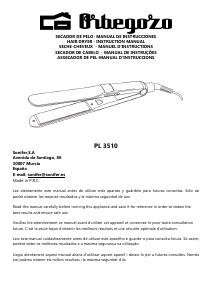 Bruksanvisning Orbegozo PL 3510 Plattång