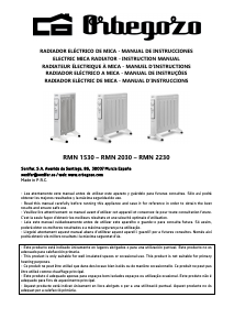 Manual Orbegozo RMN 2030 Aquecedor