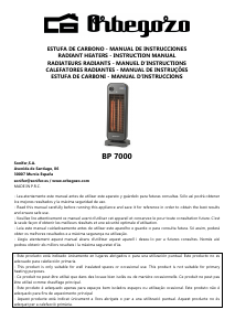 Manual Orbegozo BP 7000 Aquecedor