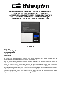 Mode d’emploi Orbegozo PC 3050 A Balance de cuisine