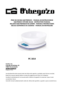 Manual de uso Orbegozo PC 1014 A Báscula de cocina