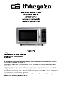 Mode d’emploi Orbegozo MI 2580 PR Micro-onde