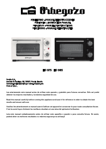 Manual de uso Orbegozo HO 975 Horno