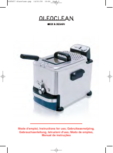 Manuale SEB FR701500 Oleoclean Friggitrice