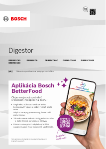 Návod Bosch DBB85CC60 Digestor