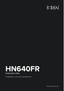 Bruksanvisning CDA HN640FR Häll