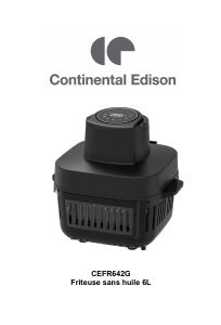 Bruksanvisning Continental Edison CEFR642G Fritös