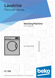 Bruksanvisning BEKO WTX 61032 W Tvättmaskin