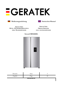 Manual Geratek Seward SBS4020IL Fridge-Freezer