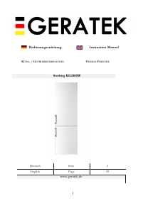 Manual Geratek Sterling KG2800W Fridge-Freezer