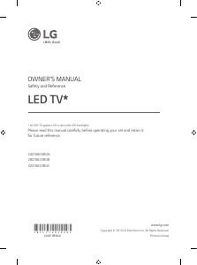 Handleiding LG 28LT662VBUB LED televisie