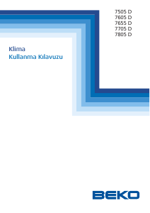 Kullanım kılavuzu BEKO 7805 D Klima